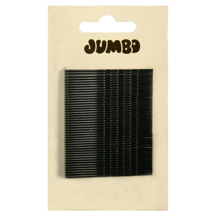 Agrafe de Par Negre 7cm - 50buc