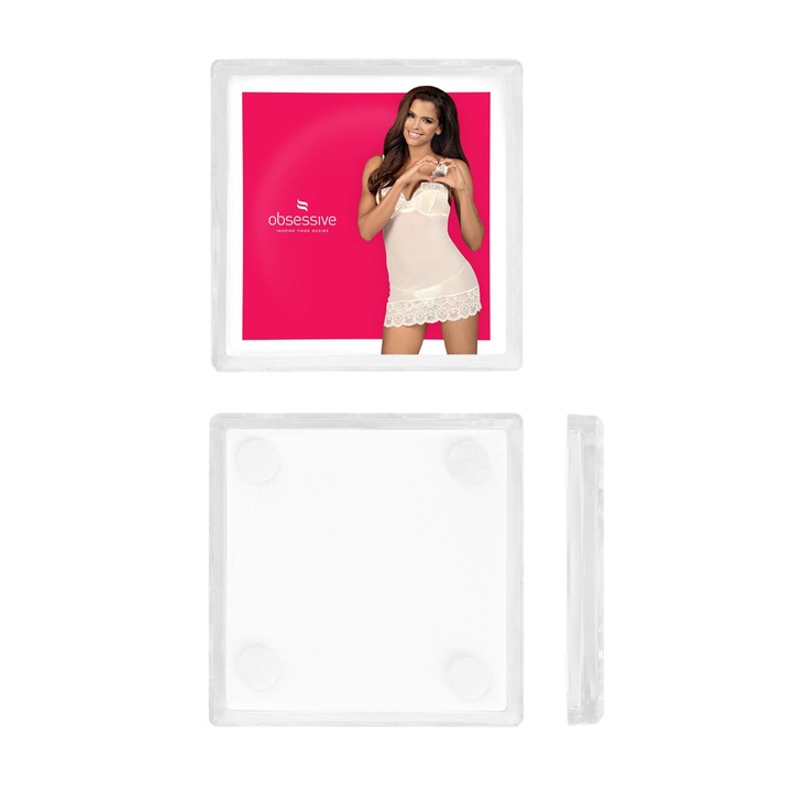 Tava pentru numerar, Obsessive, Sticla, Multicolor