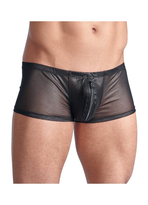 Svenjoyment férfi nadrág, rugalmas, félig átlátszó megjelenés, fekete, L méret