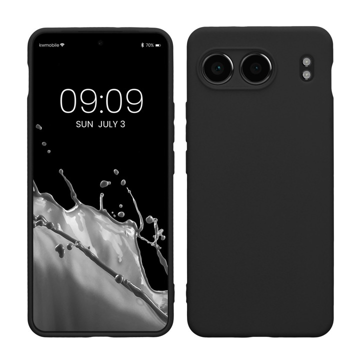 Kwmobile tok OnePlus Nord 4 telefonhoz, fekete, szilikon, KWM000022VI001C