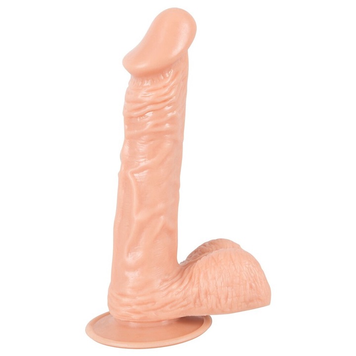 You2Toys flexibilis dildó, 20x3,9cm, testszínű