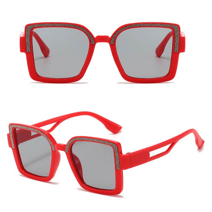Ochelari de soare pentru fete Stylion STKD-01E rosii