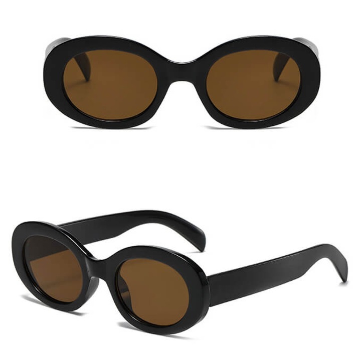 Ochelari de soare fete ovali Stylion STKD-02B negru/maro