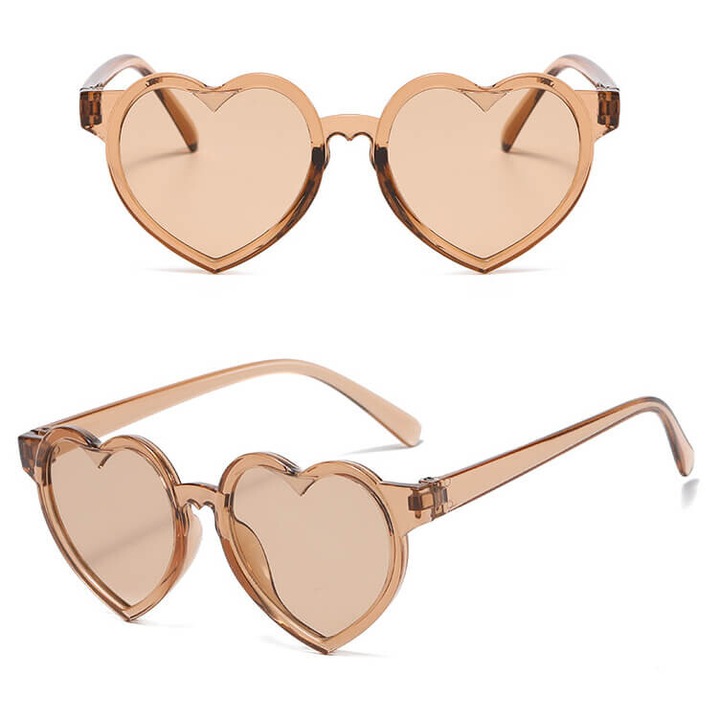 Ochelari de soare pentru fete Stylion Heart STKD-03E maro