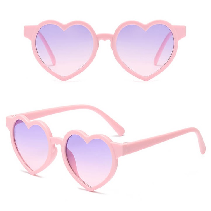 Ochelari de soare pentru fete Heart Stylion STKD-03B roz