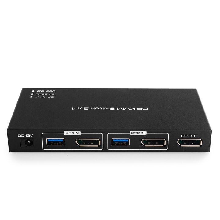 Switch KVM USB Spacetronik SPD-KVM23 8K 60Hz, 2 számítógép vezérlése
