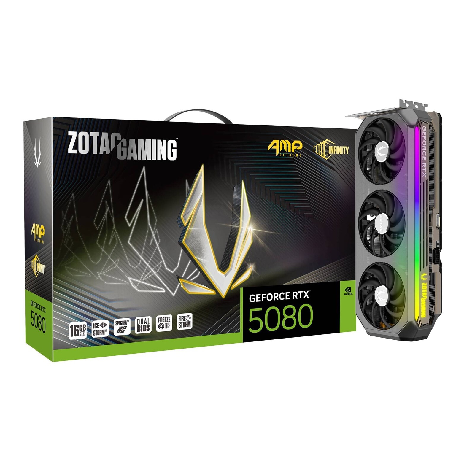 未開封　ZOTAC GAMING GeForce RTX 5080 16GB Placa video ZOTAC GeForce RTX 5080 16GB AMP Extreme INFINITY