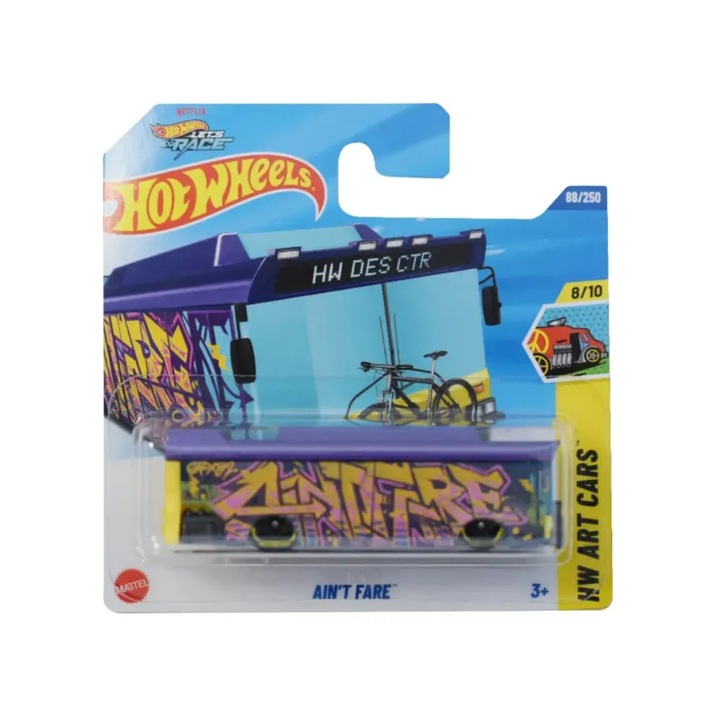 Masinuta Hot Wheels AIN'T FARE, mov, scara 1:64 - model 2025