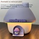 Umidificator de aer 3 in 1 Ultrasonic Zennic® Mushroom Pentru Camera Celui Mic, Proiector Lumini tip Sunset lamp, cu Lampa de Veghe, Design Atractiv