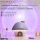 Umidificator de aer 3 in 1 Ultrasonic Zennic® Mushroom Pentru Camera Celui Mic, Proiector Lumini tip Sunset lamp, cu Lampa de Veghe, Design Atractiv
