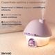 Umidificator de aer 3 in 1 Ultrasonic Zennic® Mushroom Pentru Camera Celui Mic, Proiector Lumini tip Sunset lamp, cu Lampa de Veghe, Design Atractiv