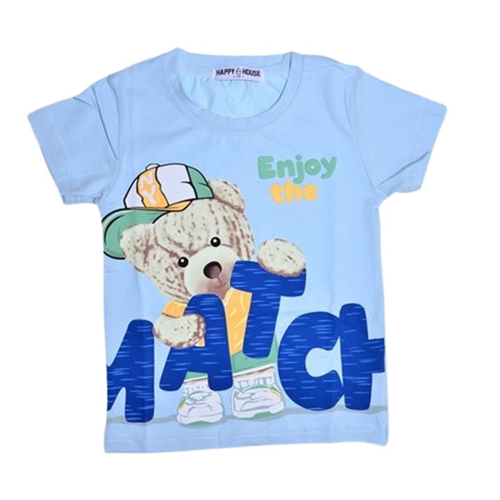 Rövid ujjú póló fiúknak, Happy House QQ-719A, kék 117417
