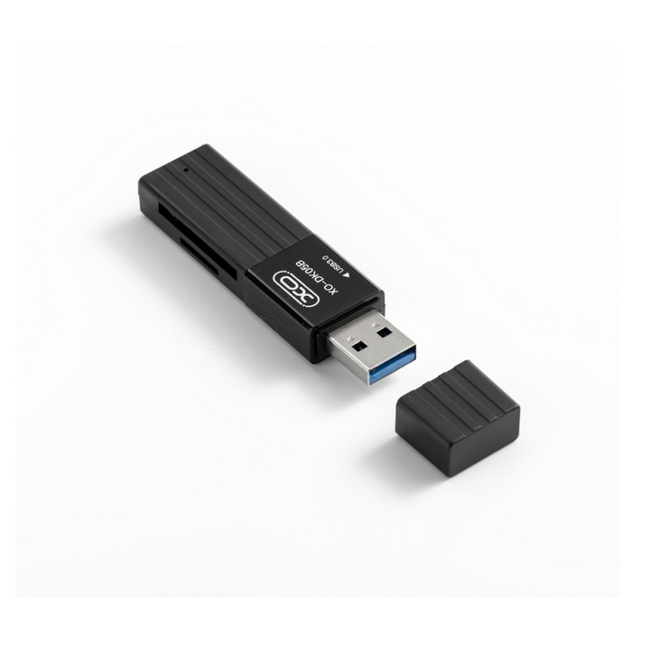 Cititor Card USB 3.0 DK05B, SD - microSD, Precision Fit, S54, Negru