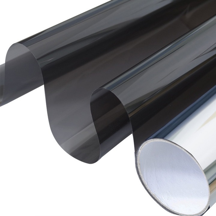 Folie Reflexiva Pentru Geamuri, Folie termoizolanta pentru ferestre Folie termoizolanta autoadeziva pentru oglinzi, Negru, 90*200cm