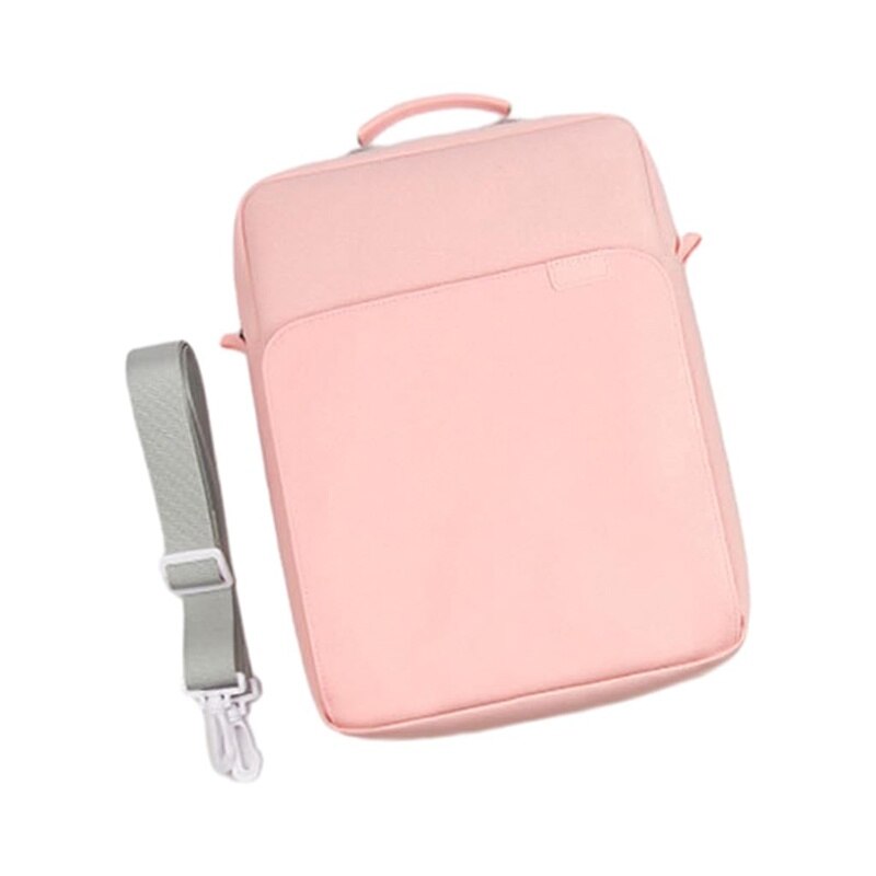 Geanta pentru tablete，Husa tableta, Fudisenn®，9-11 inch, Comaptibil cu iPad Pro M4/iPad Air M2 2024，Samsung, Lenovo, Huawei, 31x25×6cm，cu manere si curea de umar，Tesatura rezistenta la apa, cu fermoar cu filet personalizat, extractor din metal，roz