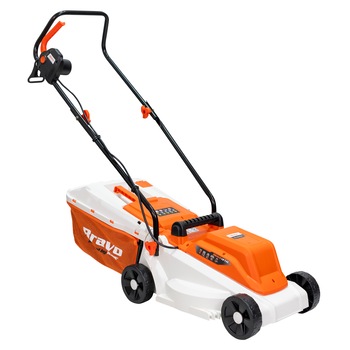 Masina de tuns gazon/iarba electrica Ruris Bravo 121EL, putere 1200 W, latime taiere 32 cm, inaltime taiere 25 - 60 mm, 3 trepte de taiere, sac colector 30 l