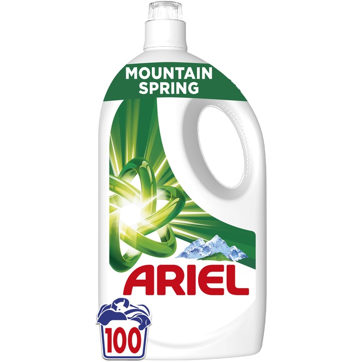 Течен перилен препарат Ariel Mountain Spring, 100 пранета