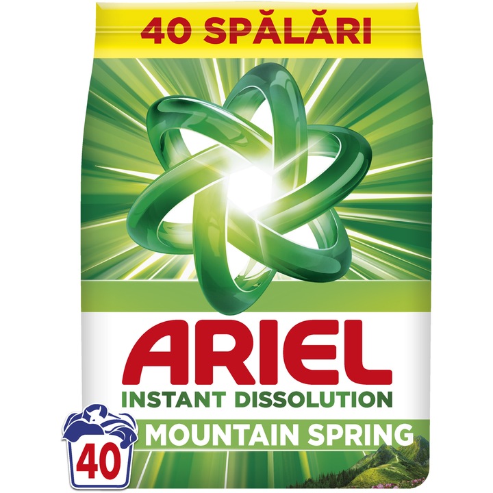 Прах за пране Ariel Mountain Spring, 40 пранета