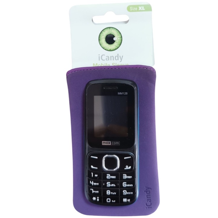 Husa G-Tech Tip Saculet Compatibila cu Telefoane Nokia/Maxcom/Iphone dimensiune de pana la 137*71mm, material moale Nami, interior microfibra, Mov Inchis