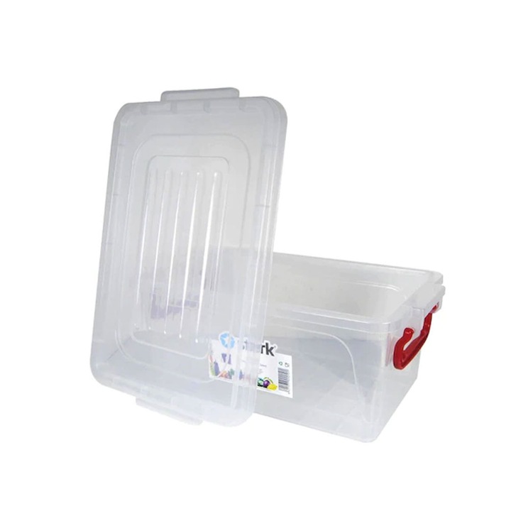 Pachet 5 X Cutie plastic alimente Sterk cu capac si manere 5L