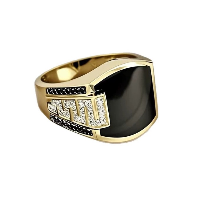 Inel barbati, TREXORA, Aliaj/Pietra semipretioasa, Multicolor