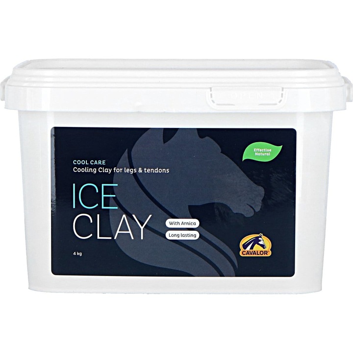 Cavalor Ice Clay hűsítő agyag 4kg, ásványi anyagokkal, az izmok és inak ellazítására