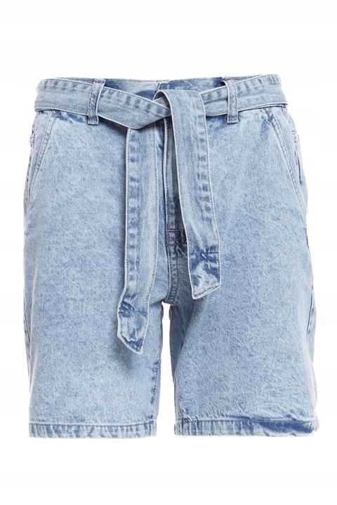 Дамски къси панталони, Moraj, Памук, Висока талия, Син