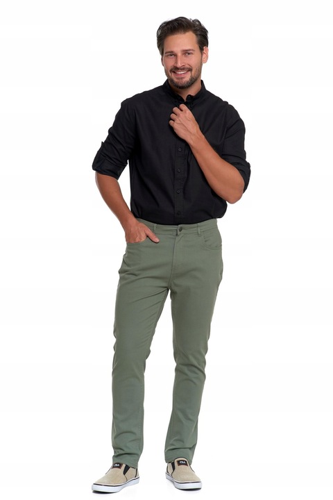 Camasa barbati Moraj, neagra, bumbac si viscoza, stil clasic, maneci lungi, 2XL INTL