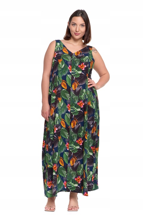 Рокля Moraj, Макси, Вискоза, Многоцветен