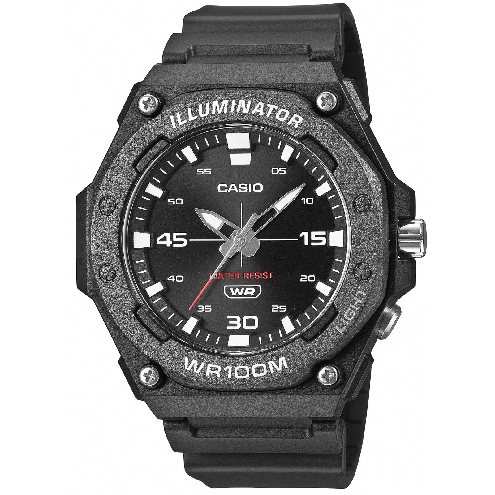 Ceas barbatesc Casio, 46mm, textil, rezistent la apa 10 atm