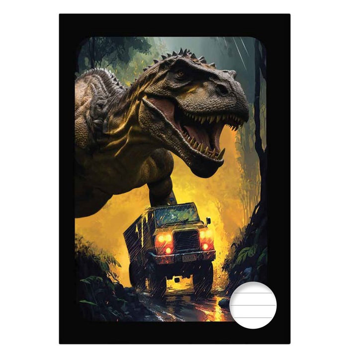 A5 Dictando notebook dinoszaurusz borító - 80F