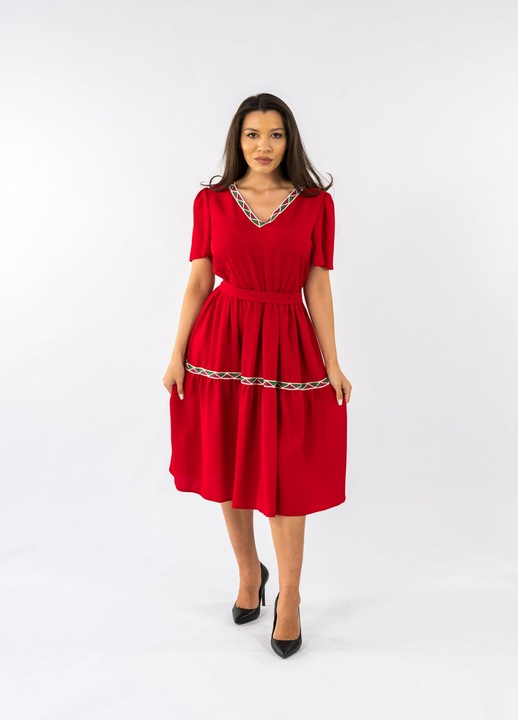 Rochie Rosie Eleganta Nuria, Rosu