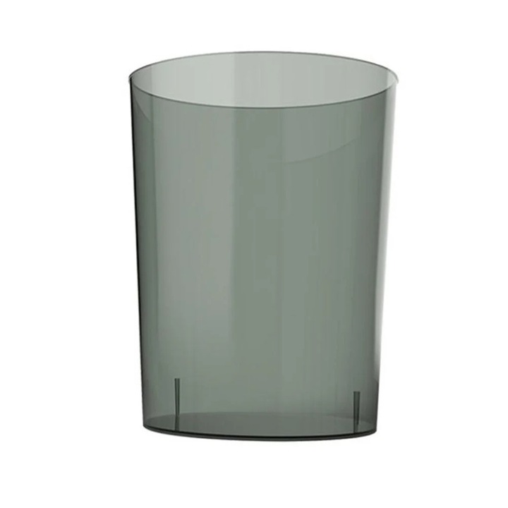 Vaza transparenta din PET, design simplu, verde, 27x22x22cm