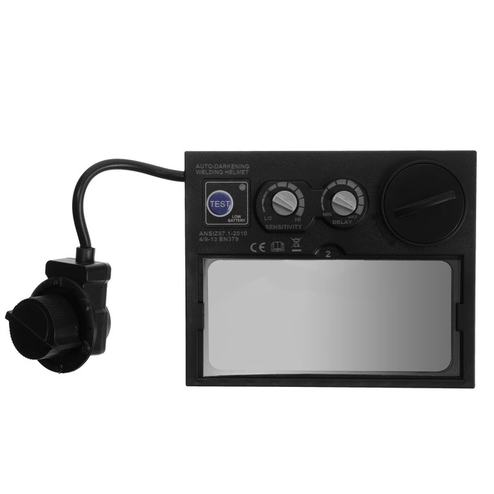 Vizor de sudura autointunecat, multicolor, 11x9x0.9cm, echipament de protectie pentru sudura