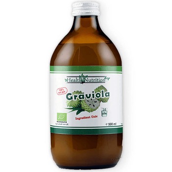Graviola suc bio Annona Muricata 100% pur Health Nutrition 500ml Graviola suc bio Annona Muricata 100% pur Health Nutrition 500ml