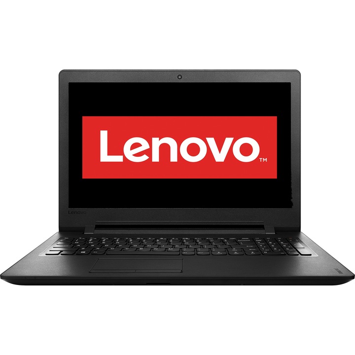 Laptop Lenovo IdeaPad 110-15IBR cu procesor Intel Pentium N3710 pana la 2.56 GHz, 15.6", 4GB, 500GB, DVD-RW, Intel HD Graphics, Free DOS, Black