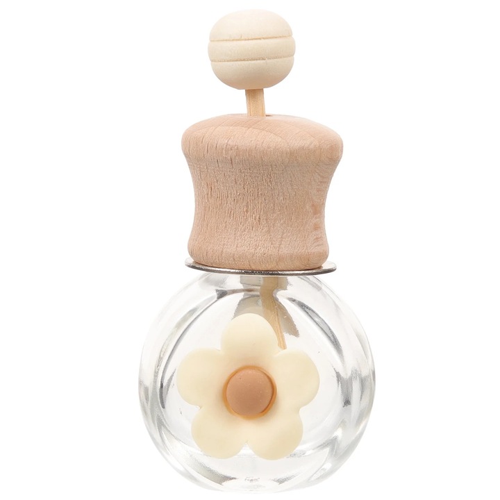 Odorizant auto, sticla, design elegant, multicolor, 7x6x3.5cm