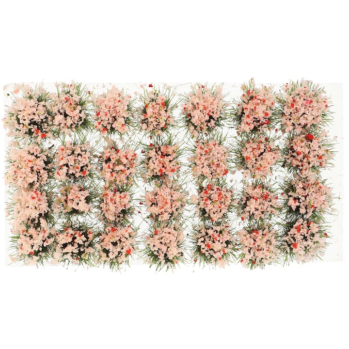 Buchet artificial de flori, decoratiune, roz, 11x6x1cm