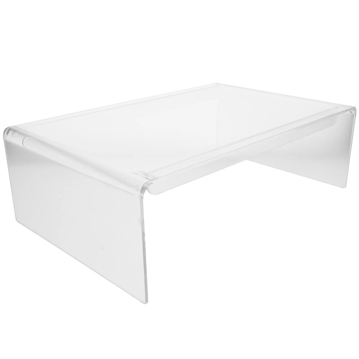 Suport monitor transparent din acril, multicolor, 36.50x23.20x11.40cm