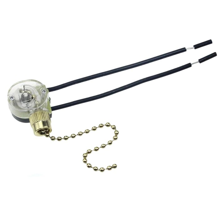 Lant de tragere pentru ventilator, auriu, 12x4x3cm