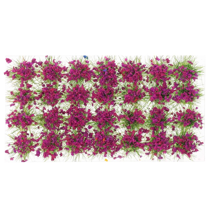 Set de plante artificiale, model flori statice, multicolor, dimensiuni miniaturale