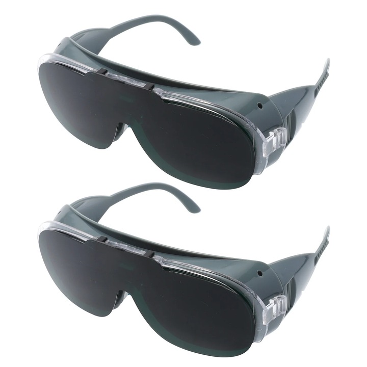 Ochelari de sudura, set 2 bucati, protectie oculara, gri si negru, 14.50x14.00x5.50cm
