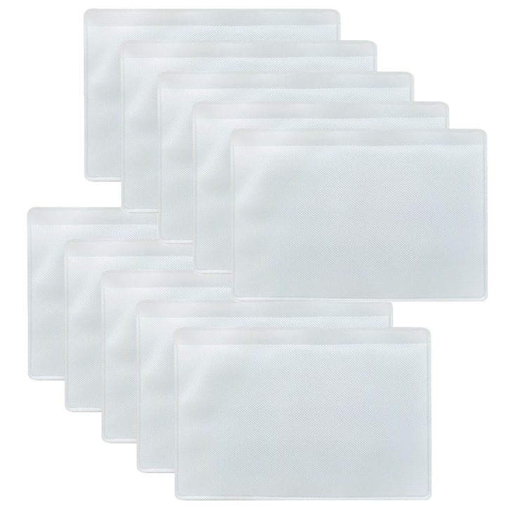 Set 10 huse protectie card asigurare YANYXR 5.8x9.1cm multicolor