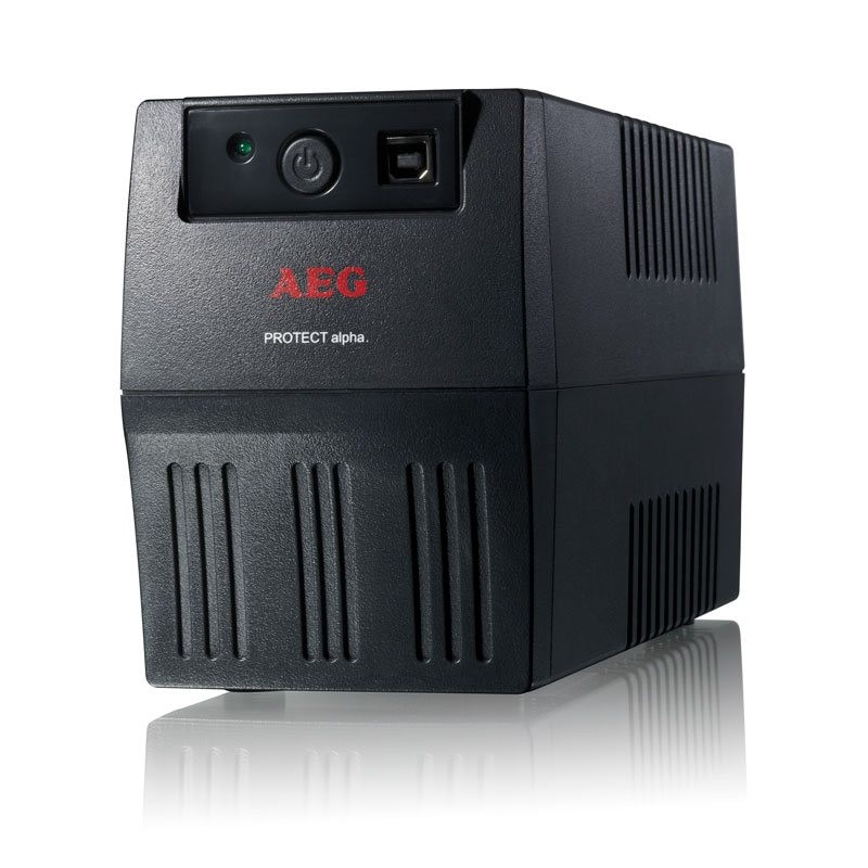 UPS AEG Protect ALPHA 450VA / 240W, Line-Interactiv, AVR-Reglaj automat al tensiunii, Repornire automata, Management, USB