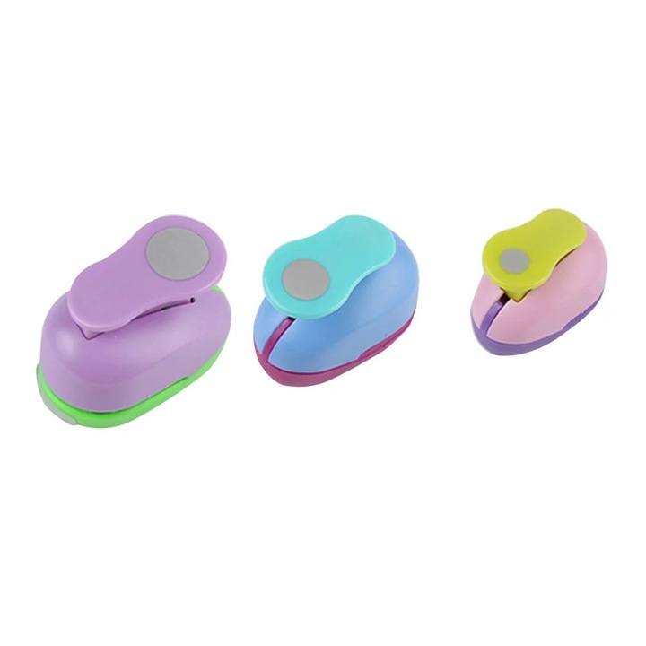 Set 3 Perforatoare pentru Crafting, Multicolor, 15x12x5cm