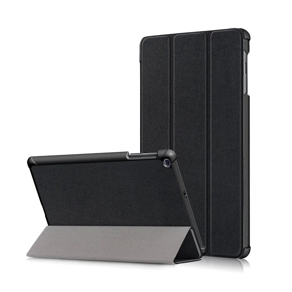 Husa tableta din piele, neagra, 24.9x15.5x1.3cm