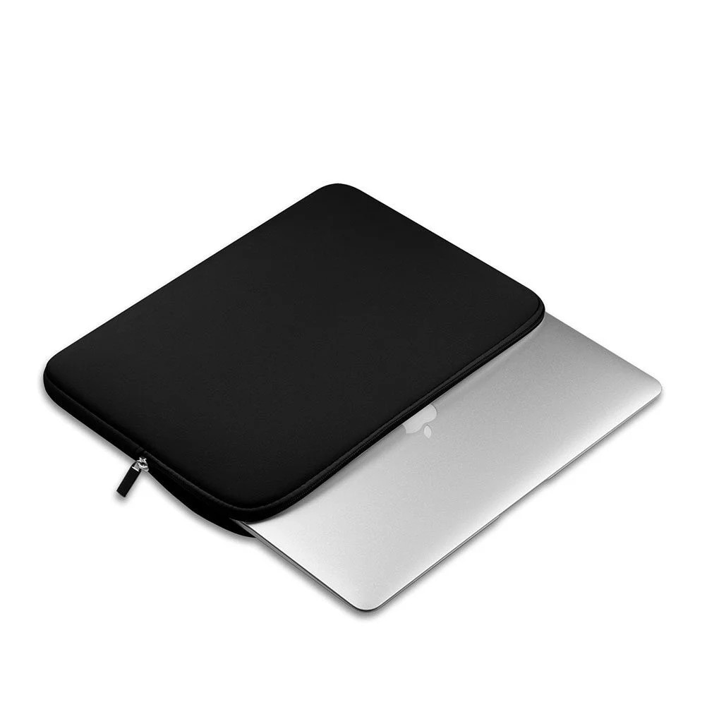 Husa pentru laptop 13 inch, neopren, impermeabila, neagra, dimensiuni 33x24x1.5cm