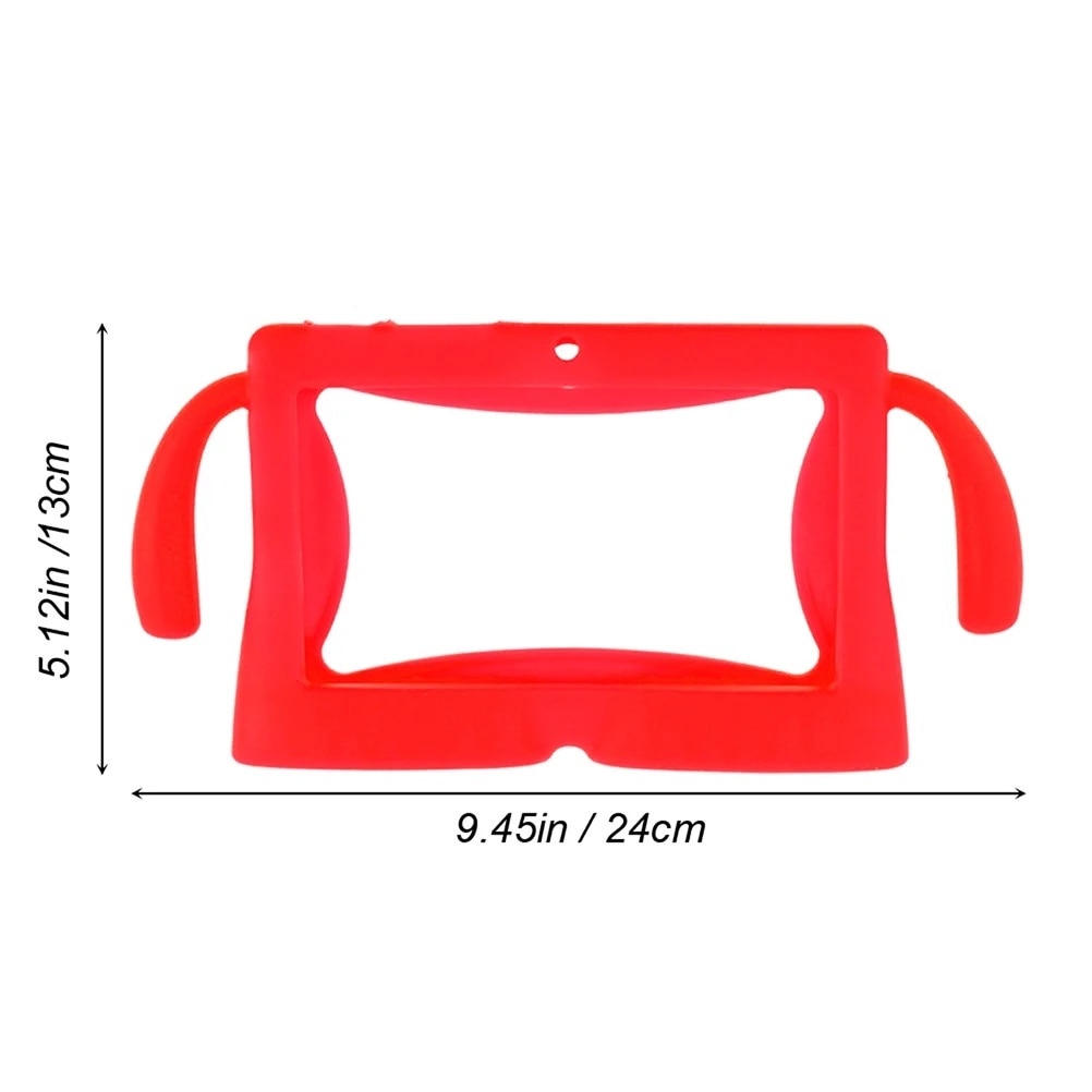 Husa tableta 7 inch, roz, silicon, pentru Q88, cu manere