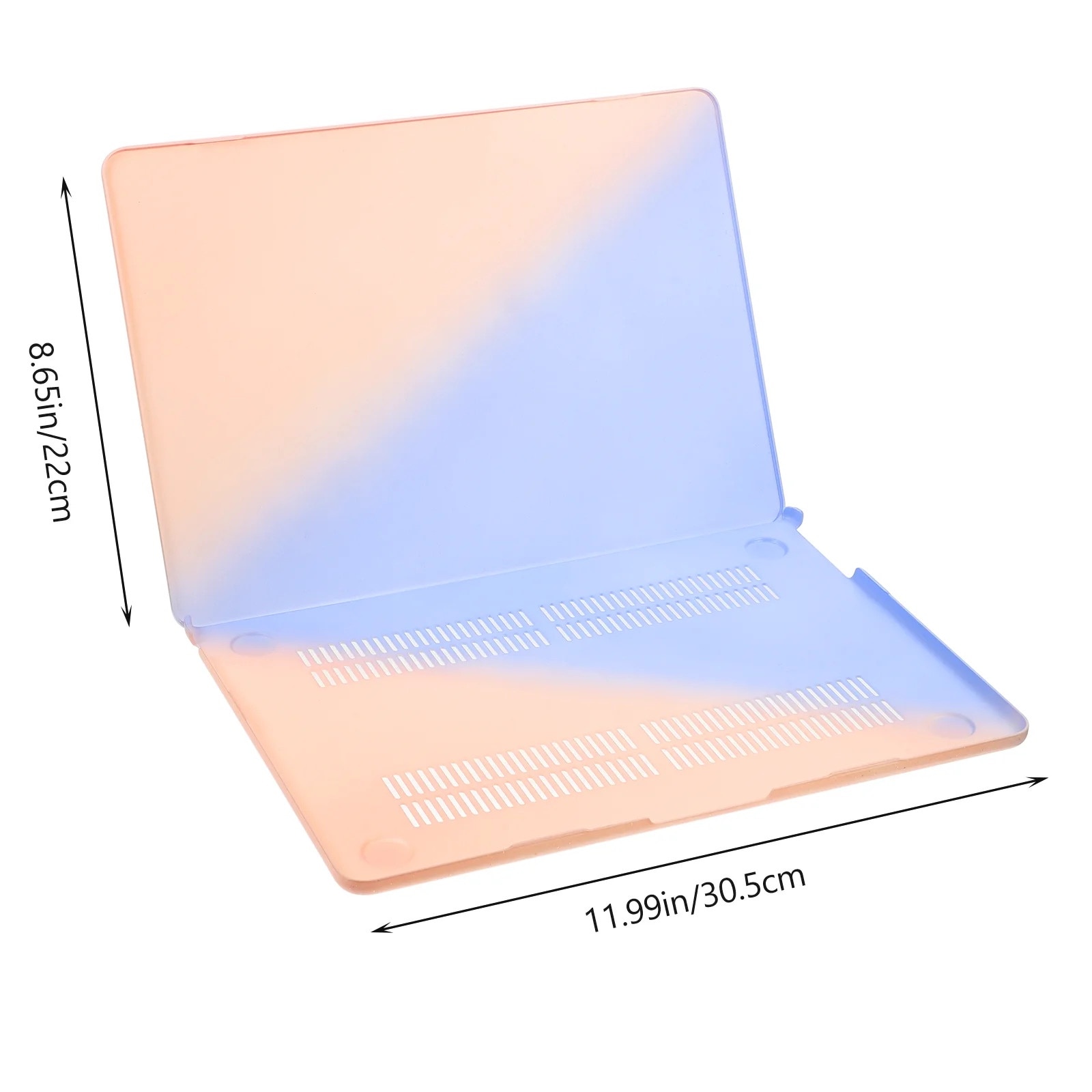 Carcasa laptop plastic, 30.50x22.00x0.50cm, design usor, rezistent la zgarieturi, multicolor