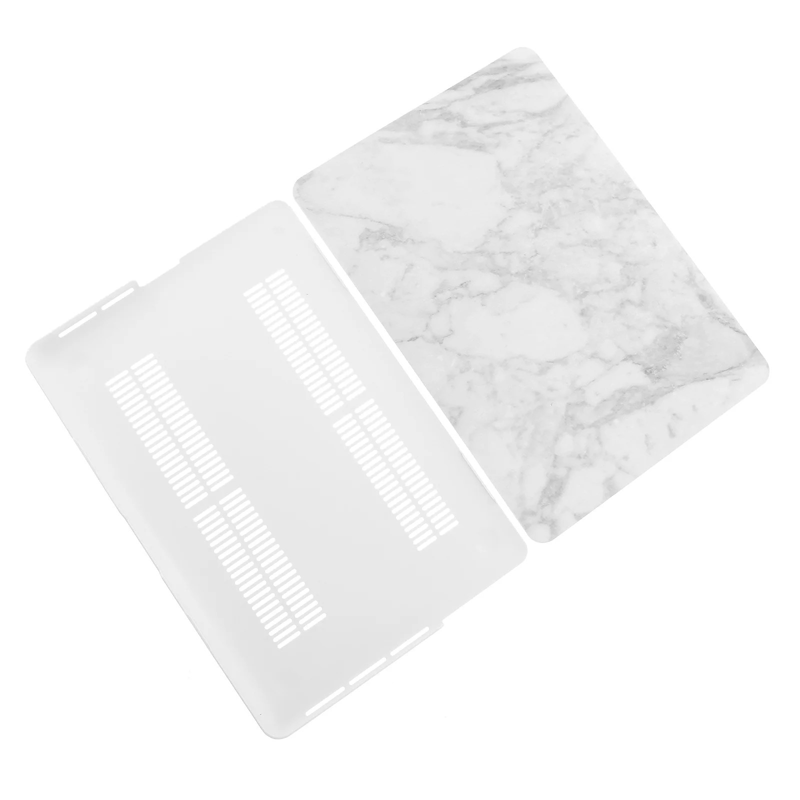 Husa laptop, model marmura, 32x22.2x1.5cm, material plastic, set protectie